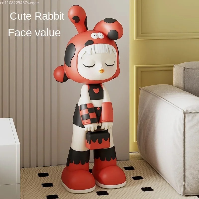 Art Craft Model - Декоративная статуэтка девушки в стиле арт-мультфильма,