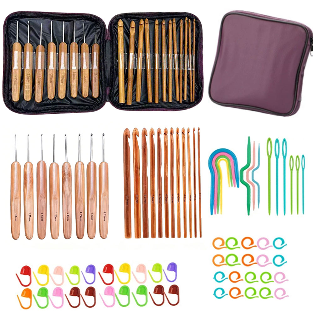 Art Craft Materials - Набор из 74 бамбуковых крючков для