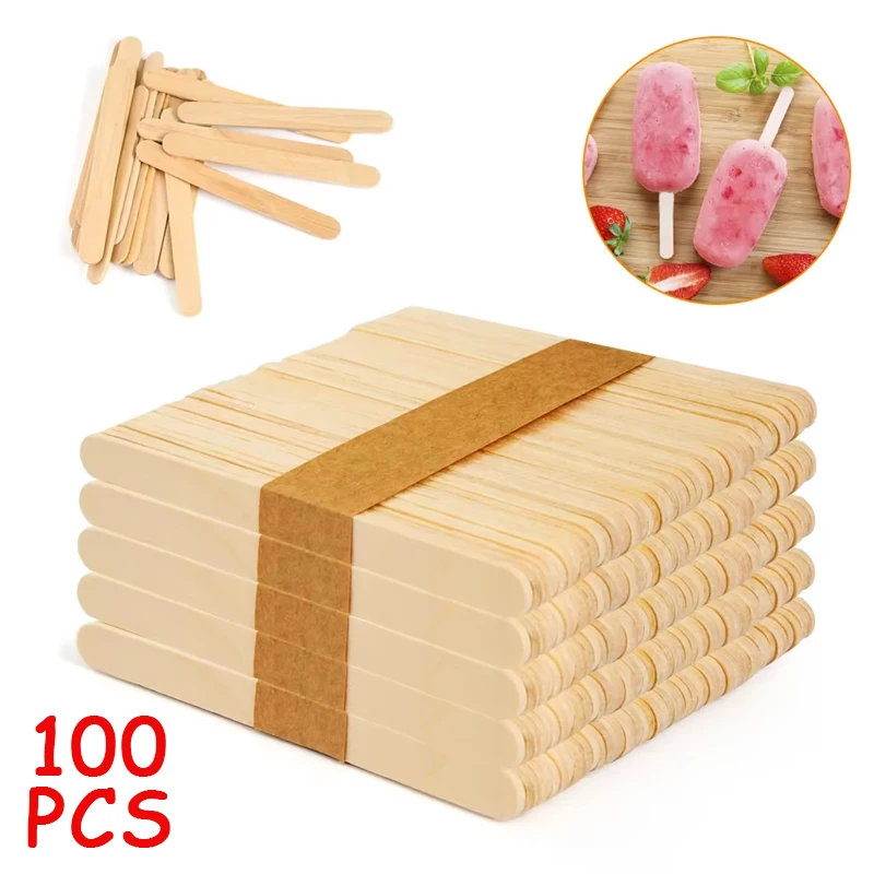 Art Craft With Ice Cream Stick - 100 шт. палочки для мороженого, деревянные