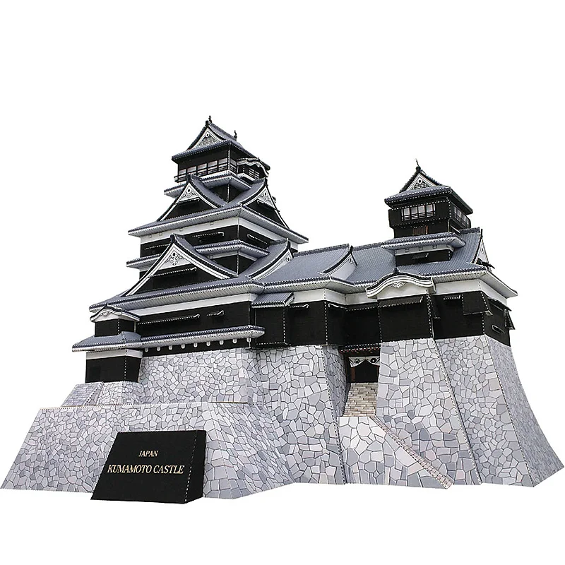 Art Craft Japan - Японский замок Кумамото, мини-3D бумажная модель