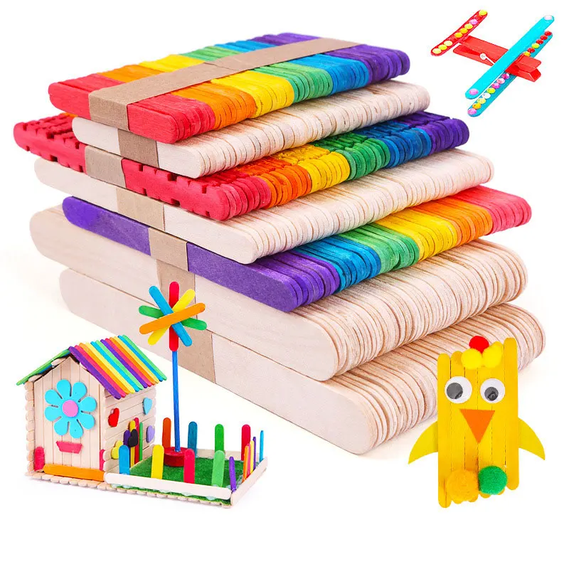 Art Craft With Ice Cream Stick - 50 шт. деревянные палочки для мороженого