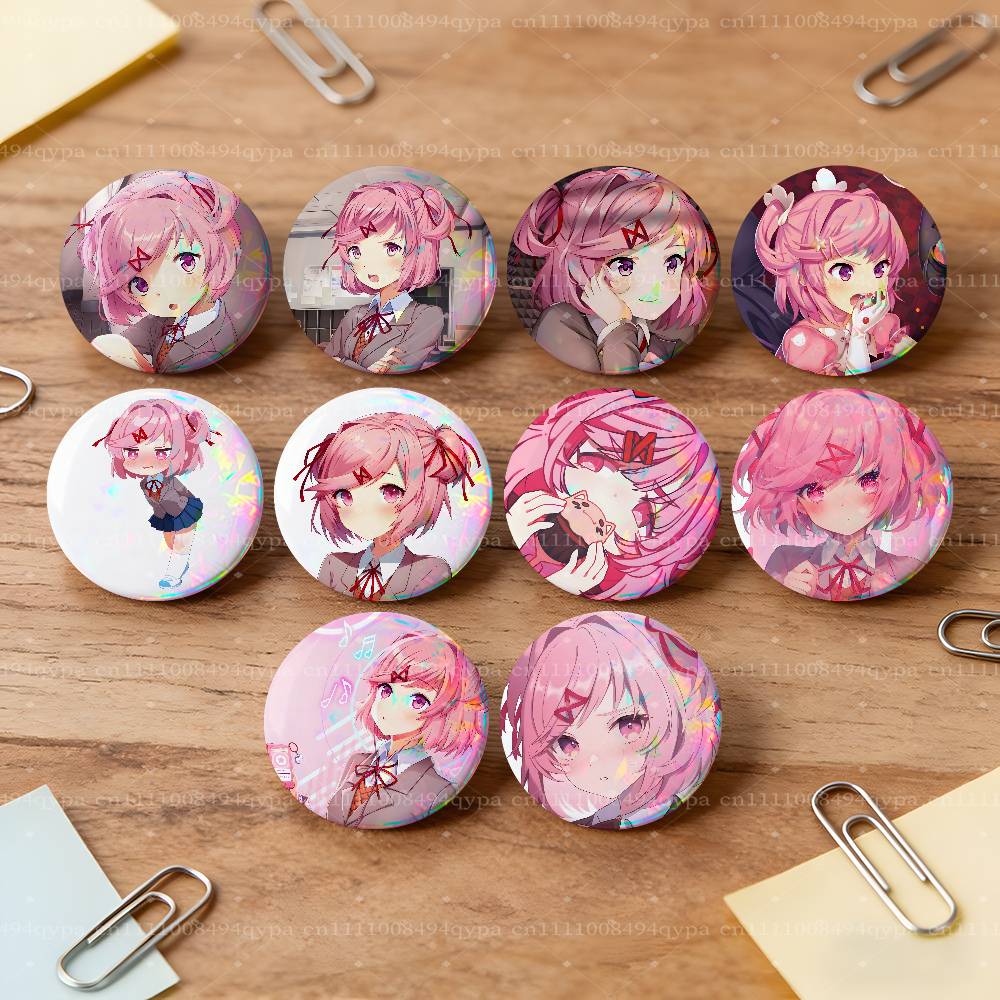 Art Craft Japan - Значки-пины N-Natsuki D-Doki DDLC: декоративные подарки,