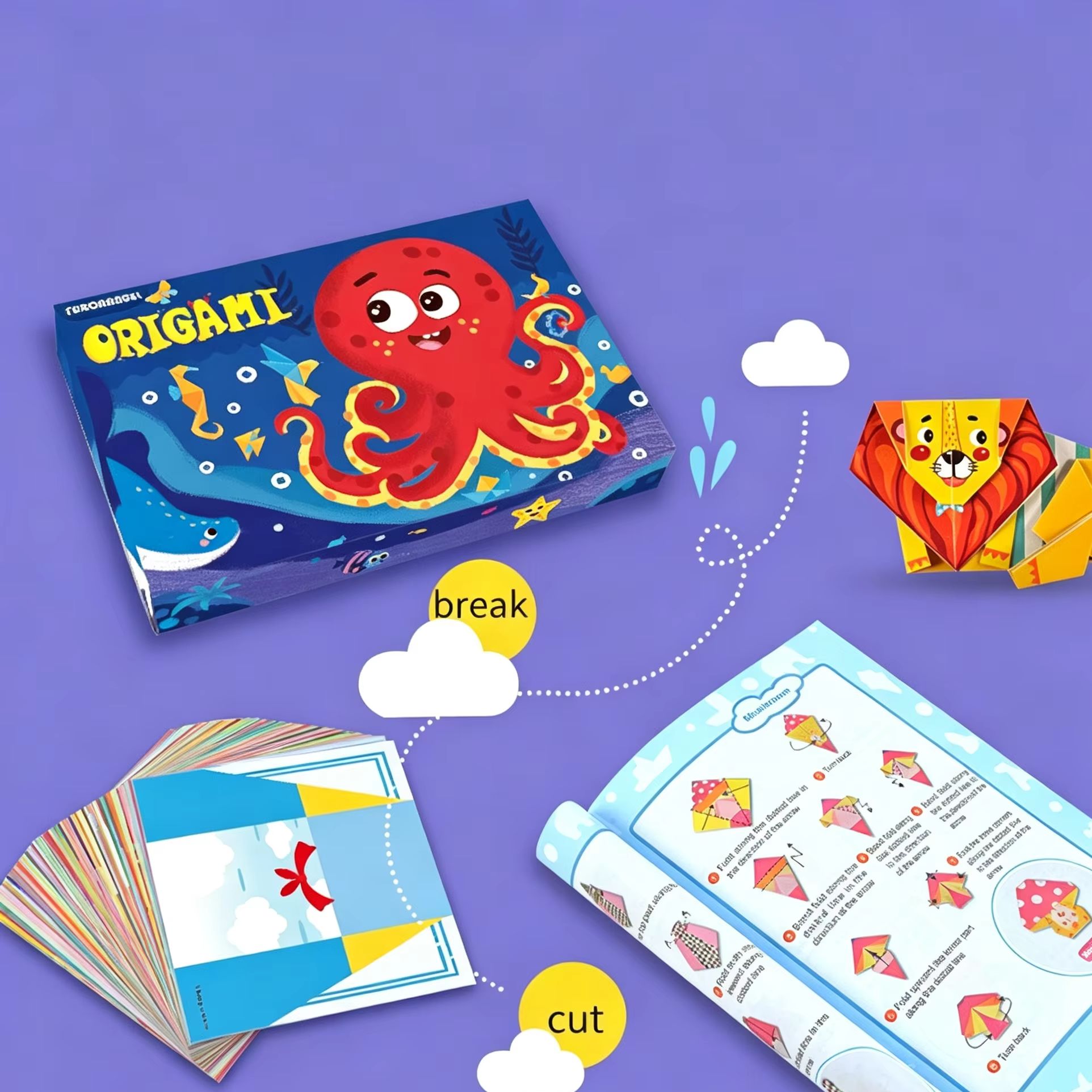 Art Craft 5 Year Old - 108 страниц бумаги для оригами с