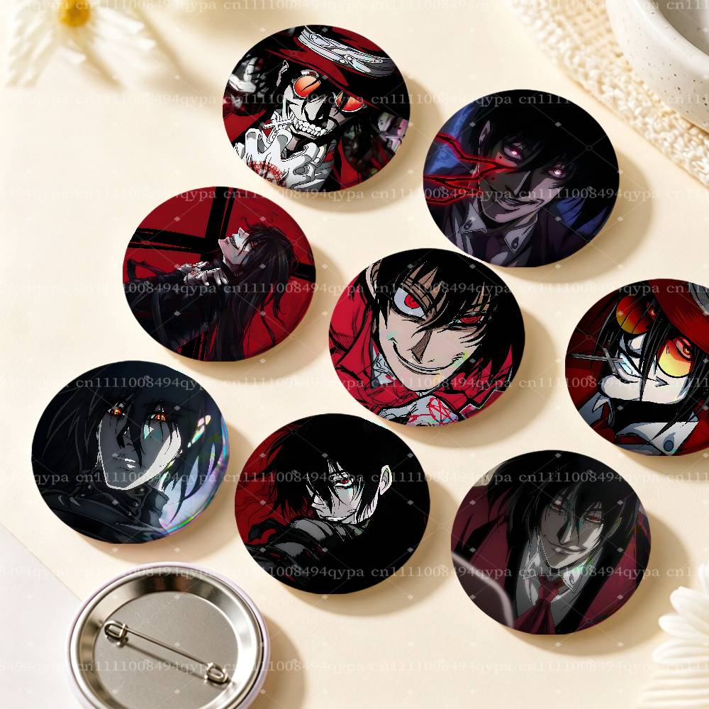 Art Craft Japan - Значок H-Hellsing Alucard с лазерной гравировкой,