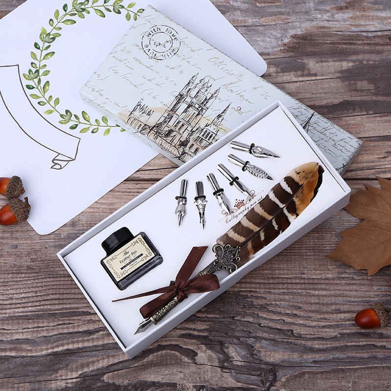 Art Craft Stationery - Набор для письма в ретро-стиле: перьевая
