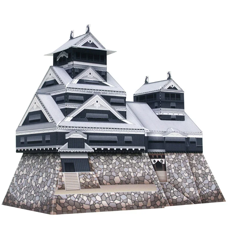 Art Craft Japan - Японский замок Кумамото, складной мини-3D бумажный
