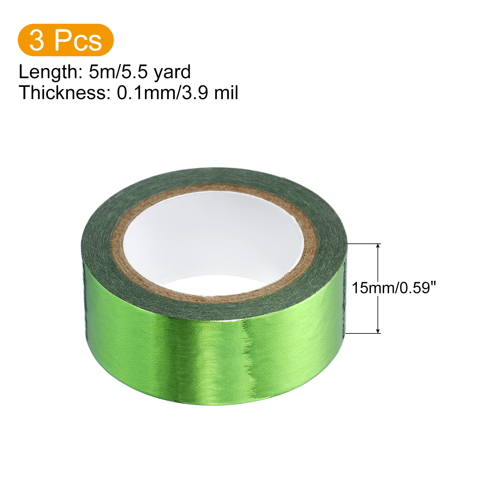 3 рулона, 15 мм x 5 м, металли – обзор и цена Art Craft Stationery