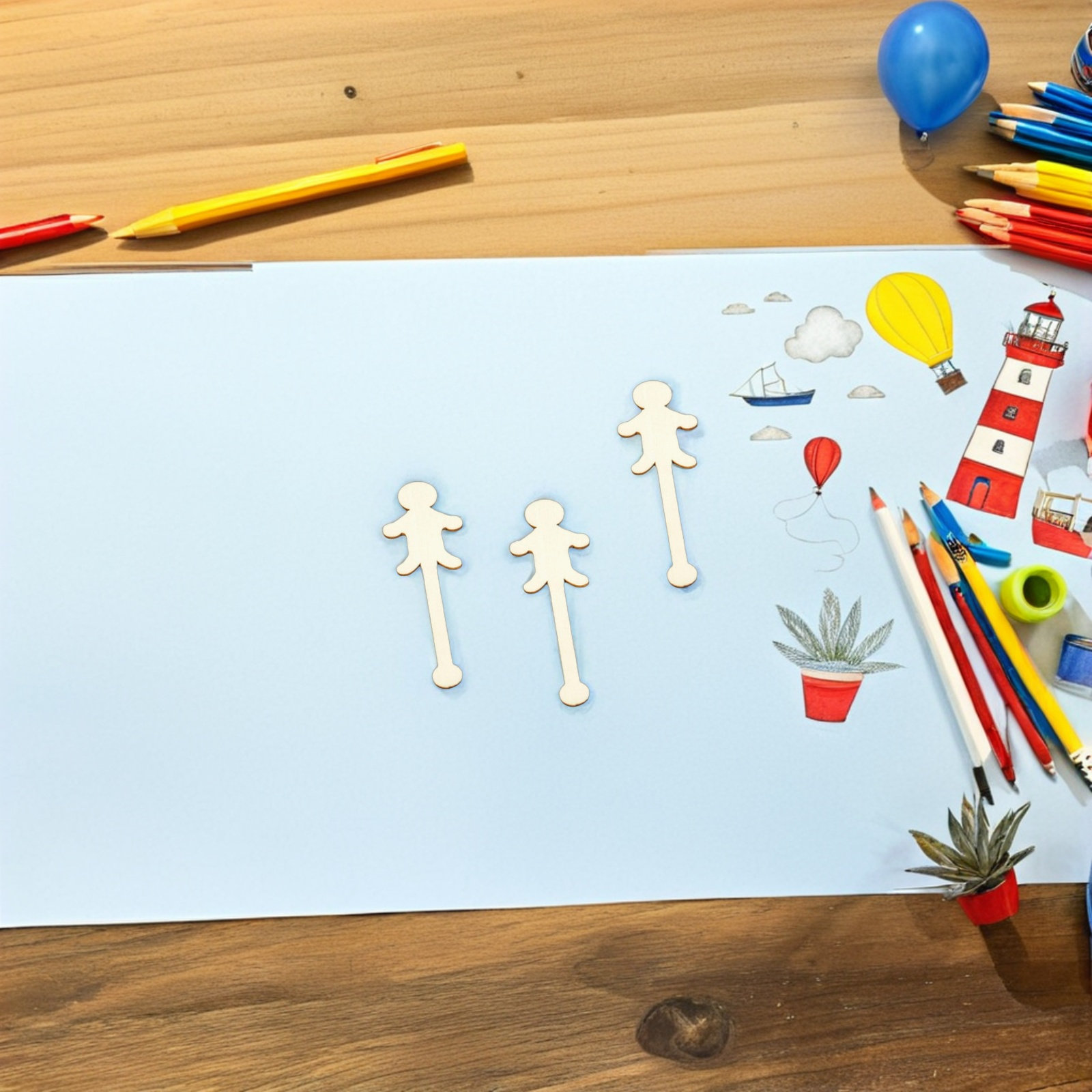 100 шт. очаровательных деревян – обзор и цена Art Craft With Ice Cream Stick